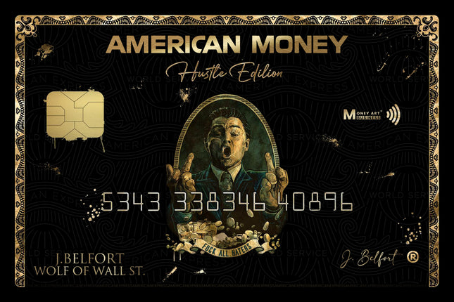 THE WOLF OF WALL STREET CARD - SIGNED BY JORDAN BELFORT
