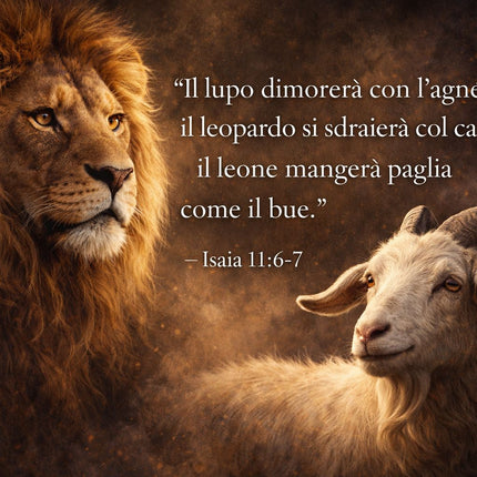 IL LEONE E L'AGNELLO - PACE E ARMONIA
