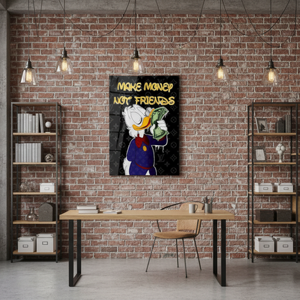 Dollar Paperone su plexy in loft industriale