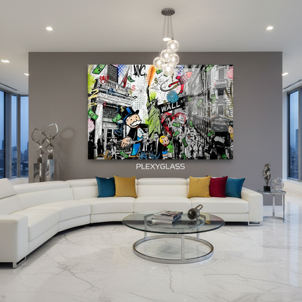 Penthouse lounge con stampa plexiglass