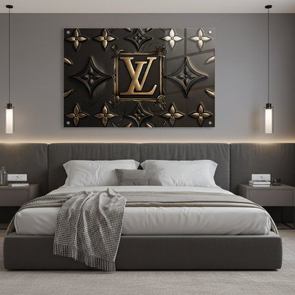 Quadro LV in plexy glass - camera da letto