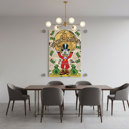 Quadro Paperone World - dining room