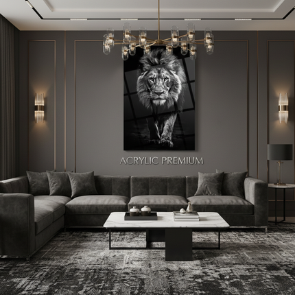 Salotto di lusso con stampa acrylic premium