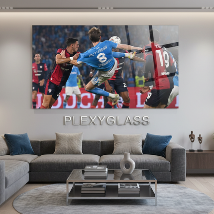 Salotto di lusso con stampa plexiglass